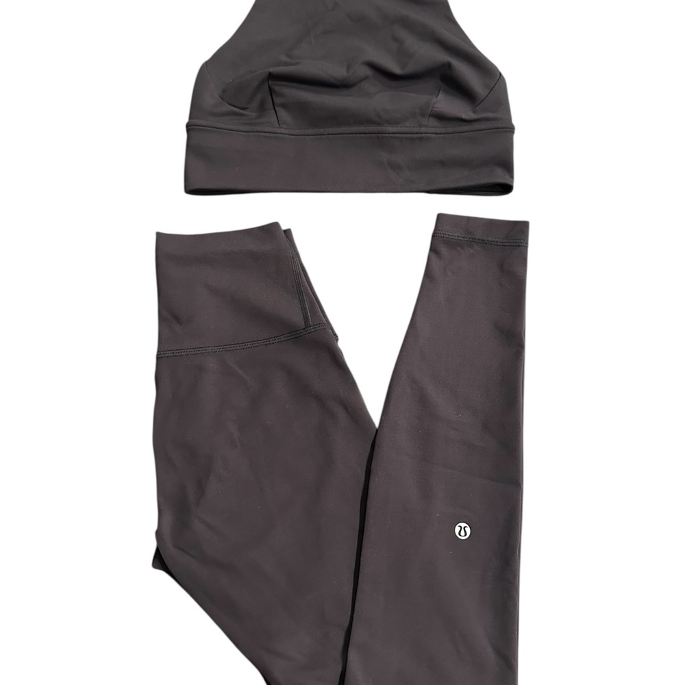 Lululemon Wunder Train Longline Bra - Aligned Leggings- High Waisted - Picture 4 of 5